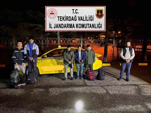 Tekirdağ’da düzensiz göç uygulamasında 5 göçmen ve 1 organizatör yakalandı