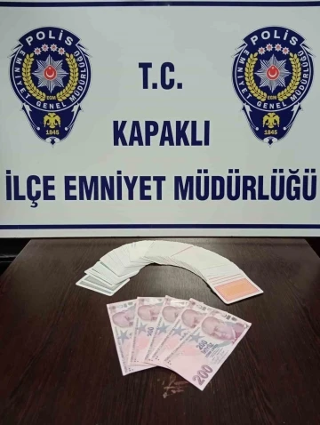 Tekirdağ’da kumar oynanan işletmeye baskın
