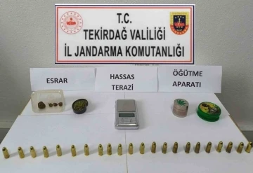 Tekirdağ’da tabanca ve uyuşturucu ele geçirildi
