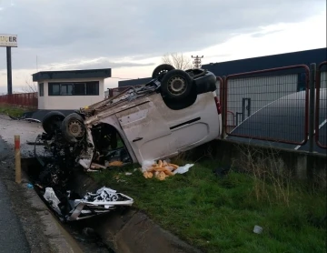 Tekirdağ’da takla atan aracın sürücüsü hayatını kaybetti
