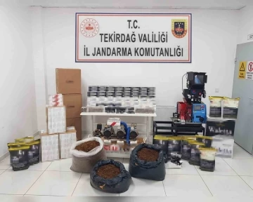 Tekirdağ’da tütün ve makaron operasyonu
