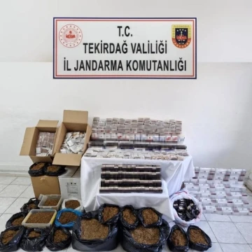 Tekirdağ’da yasa dışı tütün ticareti operasyonu
