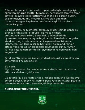 Teksas &quot;Bursaspor Türkiye'dir&quot; 