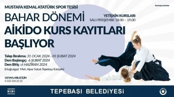 Tepebaşında bahar dönemi aikido kurs kayıtları başlıyor
