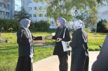 Tıp Fakültesi öğrencileri İsrail’in zulmüne sessiz kalmadı
