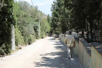 Tirilye mezarlık yolu çalışmaları tamamlandı