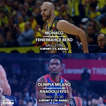 Tivibu’da EuroLeague çift maç haftası
