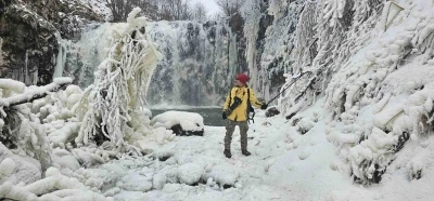 Tokat’ta Sibirya’yı andıran manzara
