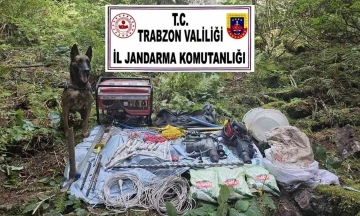 Trabzon’da 4 defineci kilolarca patlayıcı ile yakalandı
