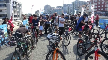 Trabzon’da ’Avrupa Hareketlilik Haftası’ kapsamında bisiklet turu düzenlendi
