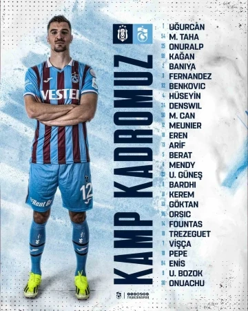 Trabzonspor’un Beşiktaş maçı kamp kadrosu belli oldu
