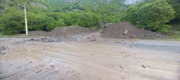 Tunceli’de sağanak yağış hayatı olumsuz etkiledi
