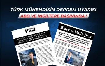 Türk mühendisin AB ülkelerine deprem uyarısı dünya medyasında
