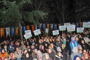 Ulupınar’ın mahalle toplantısı mitinge dönüştü
