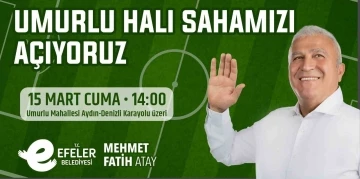 Umurlu Halı Sahası hizmete açılıyor
