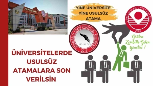 ÜNİPERSEN’den Gümüşhane Üniversitesi’ndeki atamalara tepki
