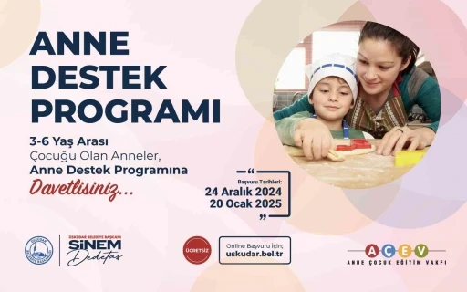 Üsküdar’da &quot;Anne Destek Programı&quot; başlıyor
