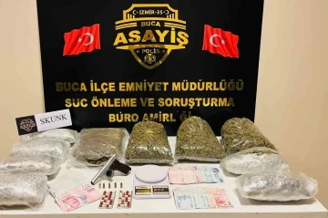 Uyuşturucu tacirleri Buca’da polisten kaçamadı
