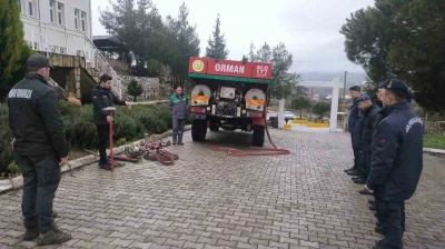 Yerkesik’te Jandarma personeline yangın önleme ve söndürme eğitimi verildi
