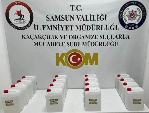 Yılbaşı öncesi sahte alkol operasyonu: 80 litre etil alkol ele geçirildi