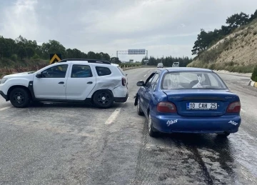 Yol verme anlaşmazlığı kazaya neden oldu: 1 yaralı
