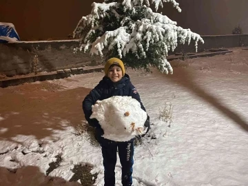 Mevsimin ilk karı yağdı