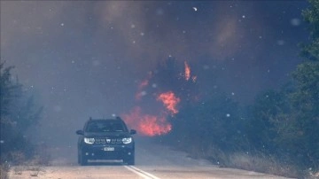 Yunanistan'da yangın Batı Trakya'da Türklerin yaşadığı köylere ulaştı