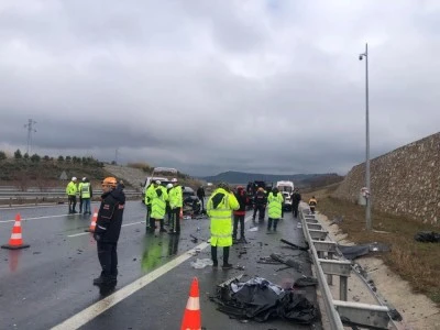 Bursa'daki korkunç kazanın görüntüleri